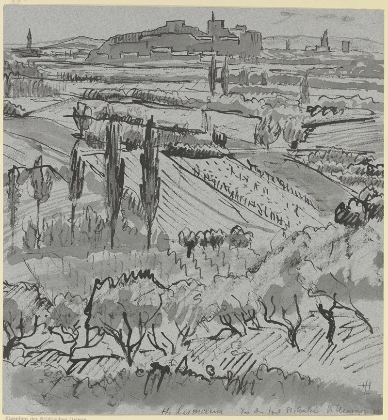Blick Auf Fort St Andre Bei Villeneuve
