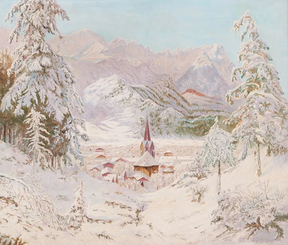 Blick Auf Garmisch Partenkirchen Wall Art by Eduard Kasparides - High-Resolution Digital Print