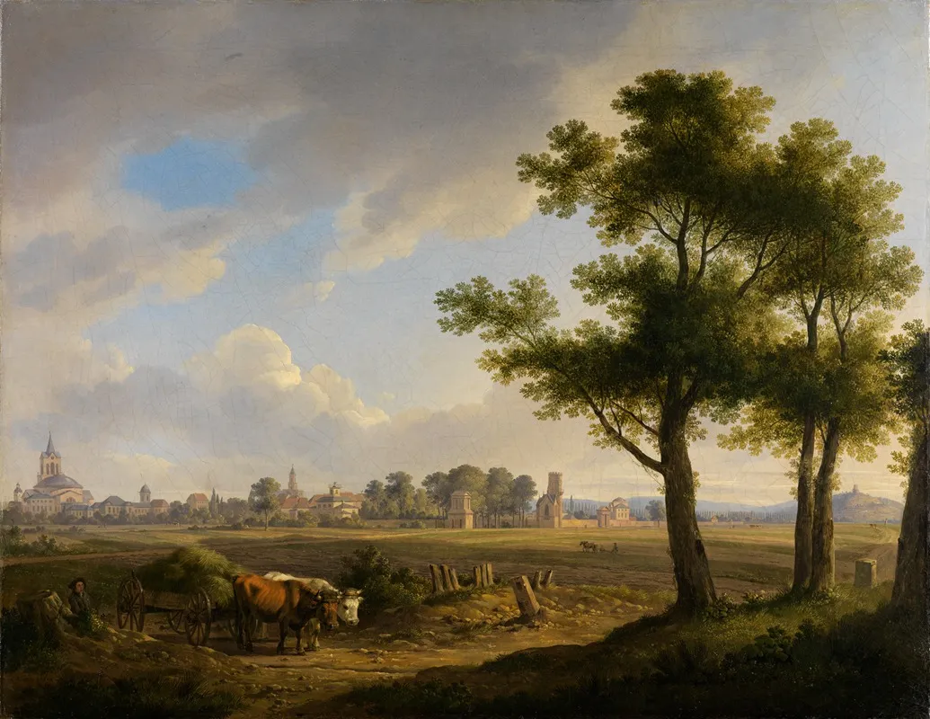 Blick Auf Karlsruhe Von Suden 2 Wall Art by Carl Kuntz - High-Resolution Digital Print