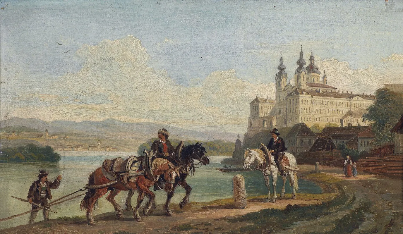 Blick Auf Melk Wall Art by Franz Xaver Reinhold - High-Resolution Digital Print