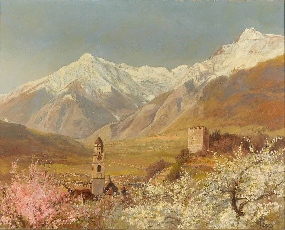 Blick Auf Meran Im Fruhling