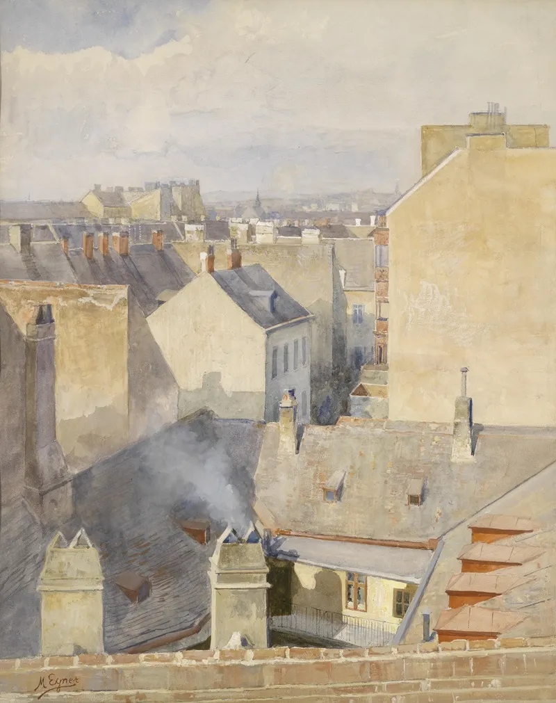 Blick Aus Dem Atelier Klagbaumgasse Wien Wall Art by Marie Egner - High-Resolution Digital Print