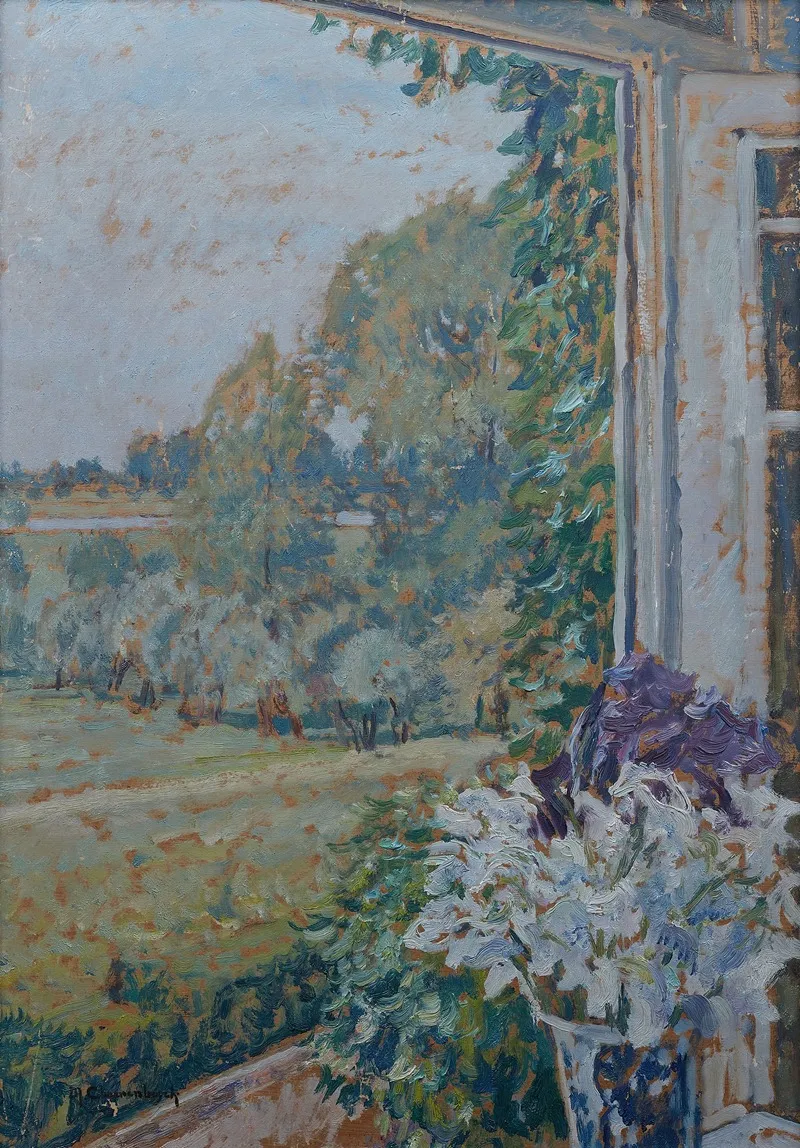 Blick Aus Dem Fenster Haus Max Clarenbach Wall Art by Max Clarenbach - High-Resolution Digital Print