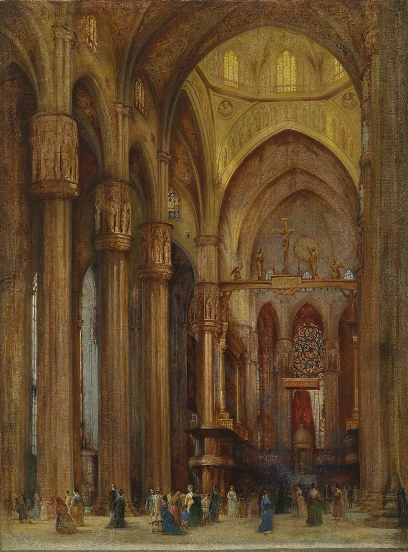 Blick In Den Mailander Dom