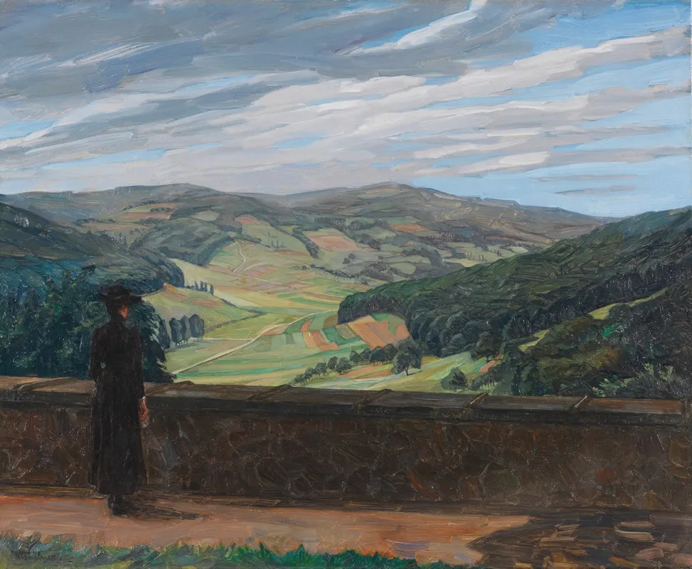 Blick In Den Odenwald 2 Wall Art by Wilhelm Trübner - High-Resolution Digital Print