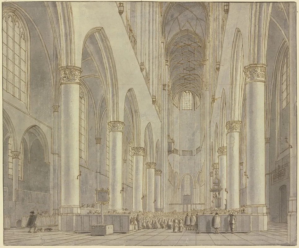 Blick In Die St Bavo Kirche In Haarlem