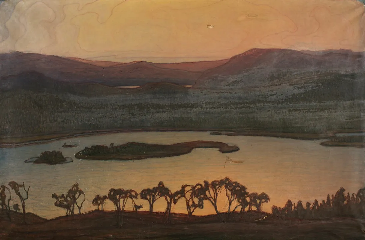 Blick Uber Den Aerransee Wall Art by Otto Hesselbom - High-Resolution Digital Print