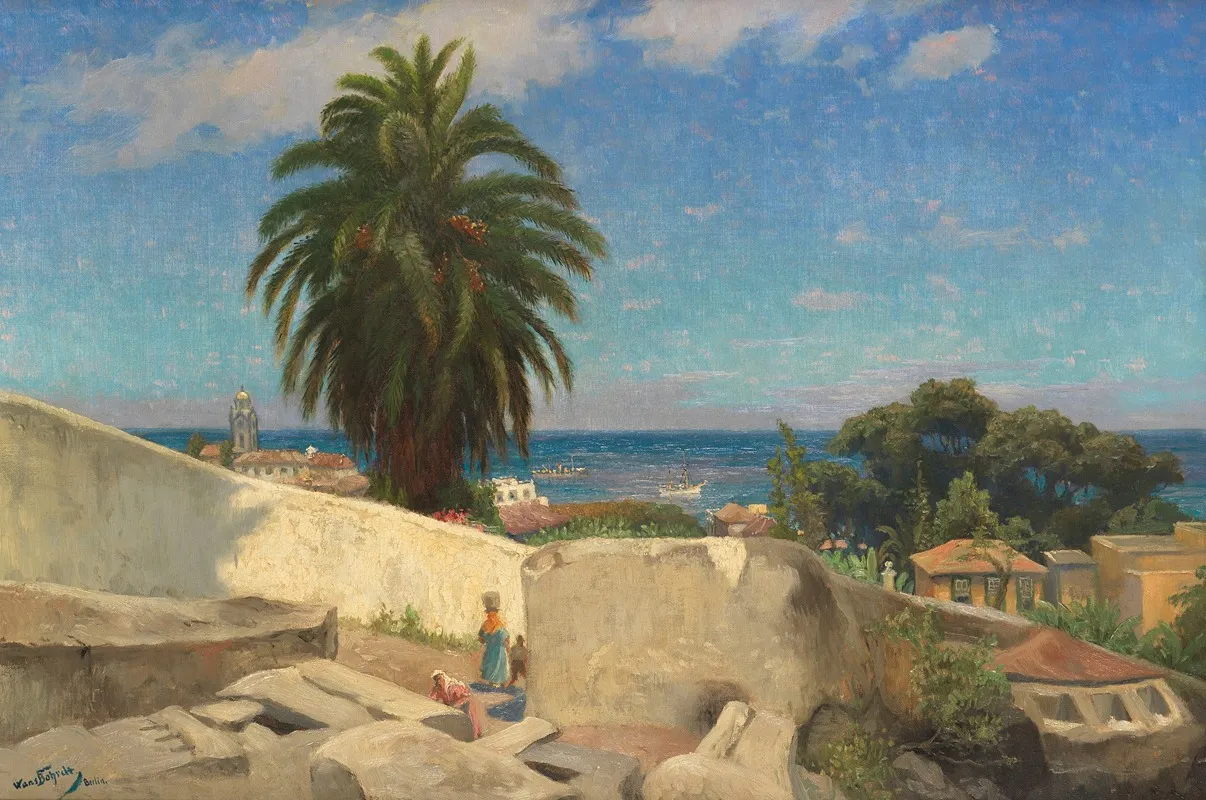 Blick Uber Puerto Orotava Tenerife Wall Art by Hans Bohrdt - High-Resolution Digital Print