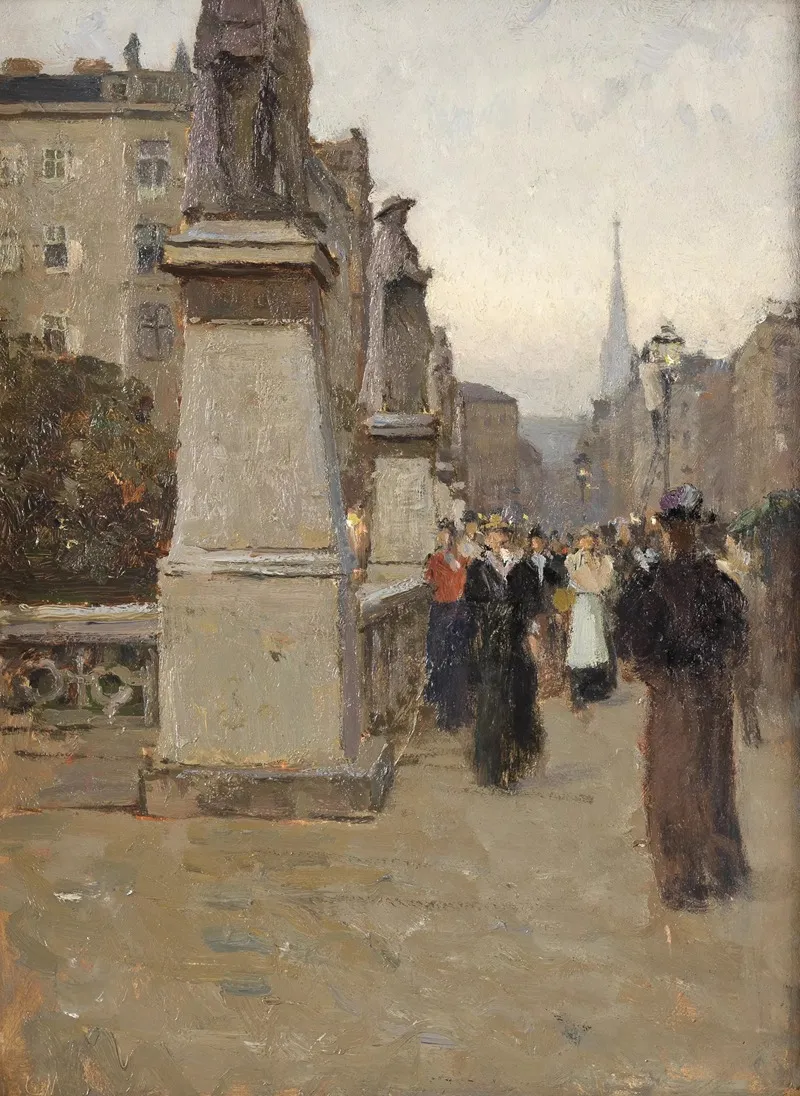 Blick Vom Rechten Bruckenkopf Der Elisabethbrucke Gegen Die Karntnerstrasse
