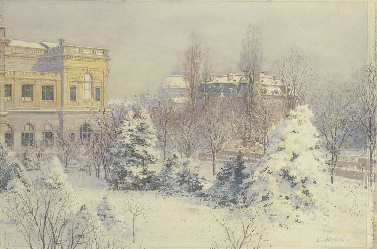 Blick Von Suden Auf Das Stadelsche Kunstinstitut Im Winter