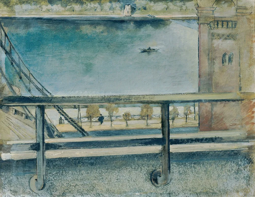 Blick Zur Moldau Prag Wall Art by Friedl Dicker-Brandeis - High-Resolution Digital Print