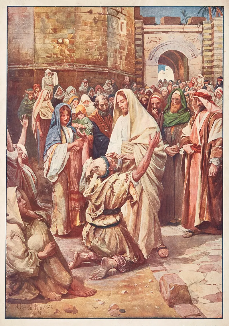 Blind Bartimaeus Wall Art by Robert Payton Reid - High-Resolution Digital Print