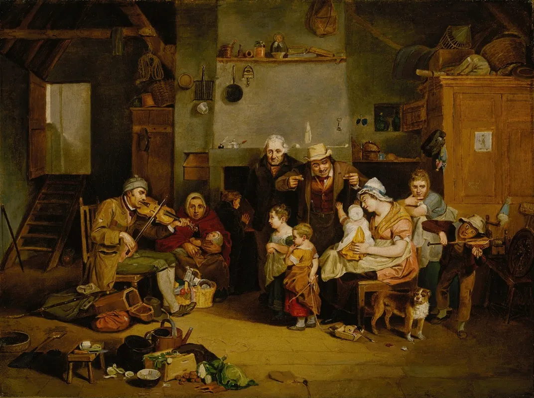 Blind Fiddler Wall Art by John Lewis Krimmel - High-Resolution Digital Print