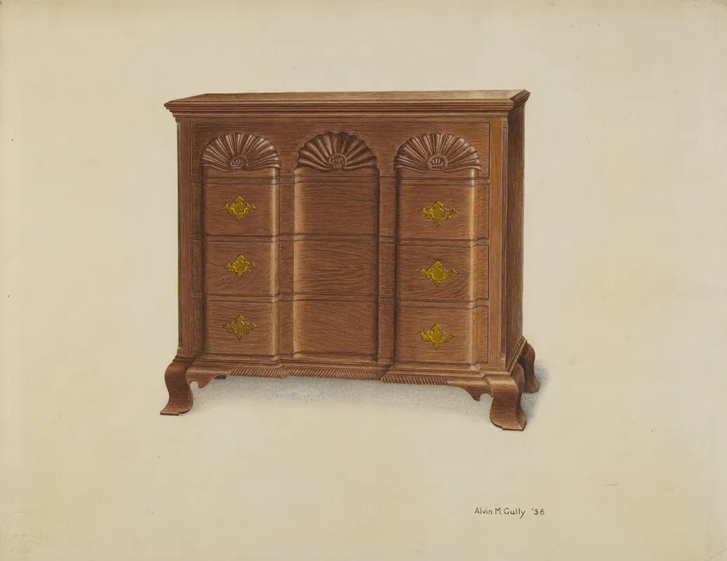 Block Front Chest Of Drawers