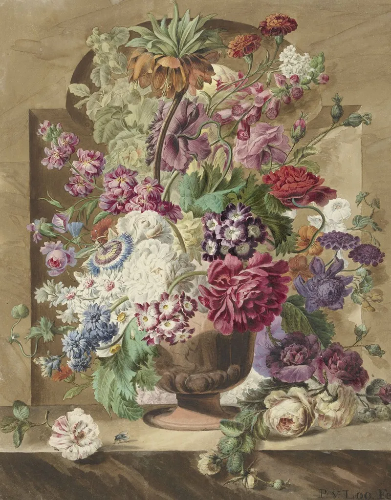 Bloemstuk 4 Wall Art by Pieter van Loo - High-Resolution Digital Print