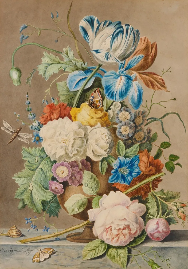 Bloemstuk 7 Wall Art by Cornelis van Spaendonck - High-Resolution Digital Print