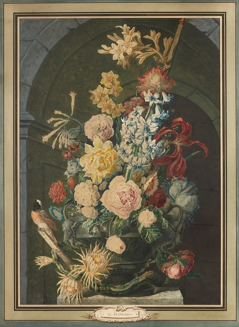 Bloemstuk 8 Wall Art by Hubert Robert - High-Resolution Digital Print