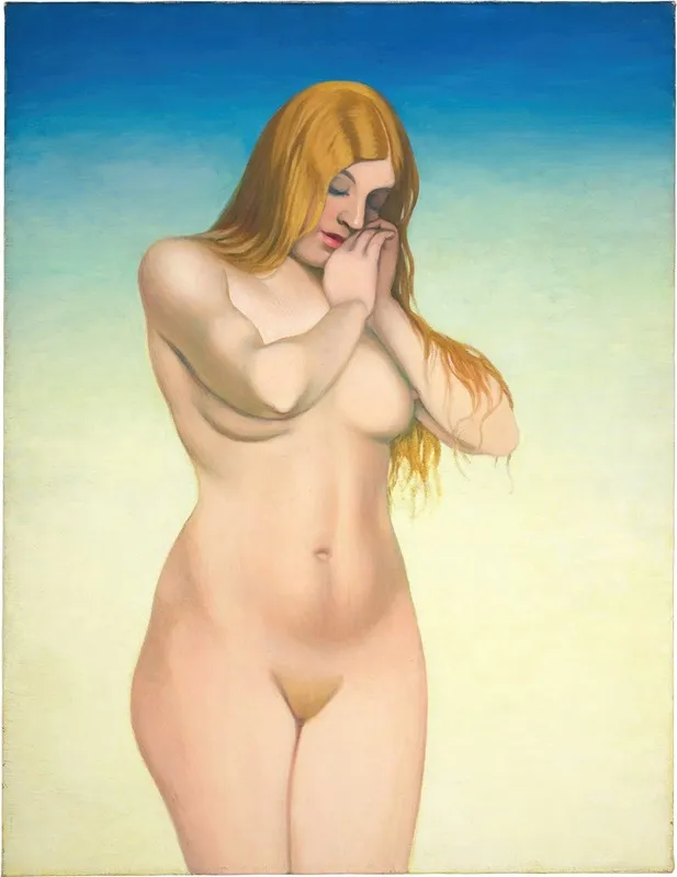 Blonde Nude Wall Art by Félix Vallotton - High-Resolution Digital Print
