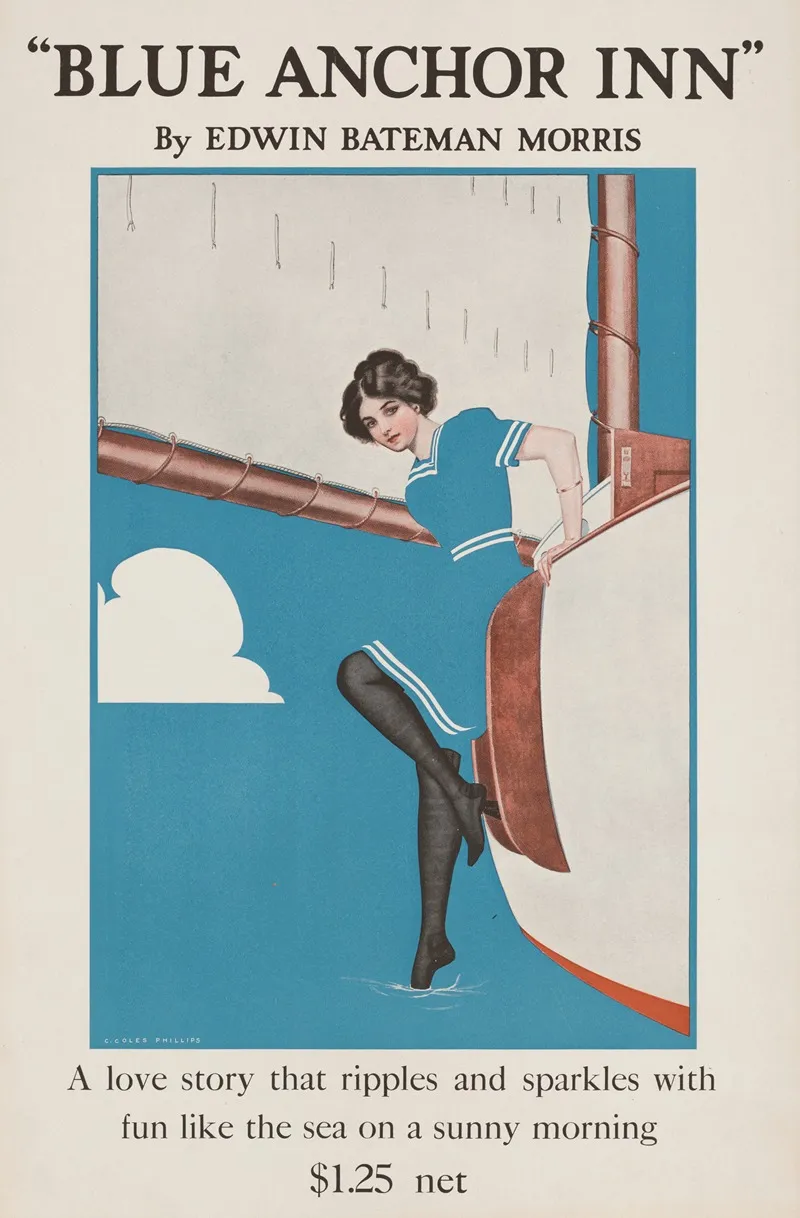 Blue Anchor Inn By Edwin Bateman Morris Wall Art by Coles Phillips - High-Resolution Digital Print