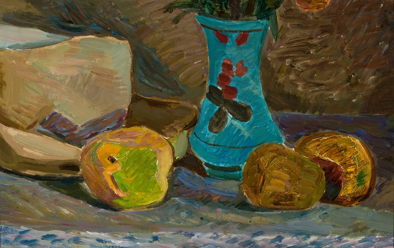 Blue Flower Vase Wall Art by Zygmunt Waliszewski - High-Resolution Digital Print