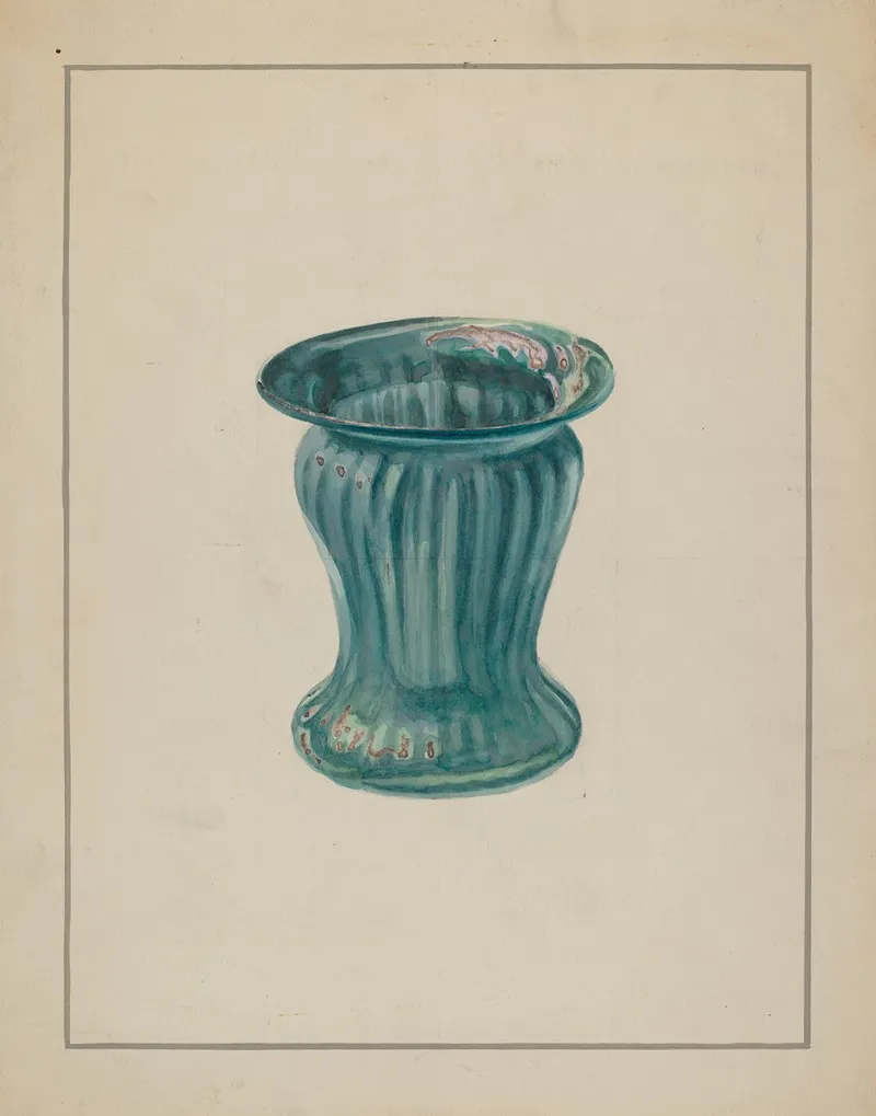 Blue Green Vase