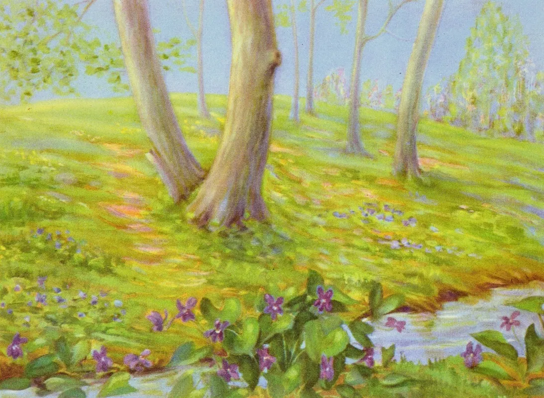 Blue Violet Wall Art by Lafayette F. Cargill - High-Resolution Digital Print