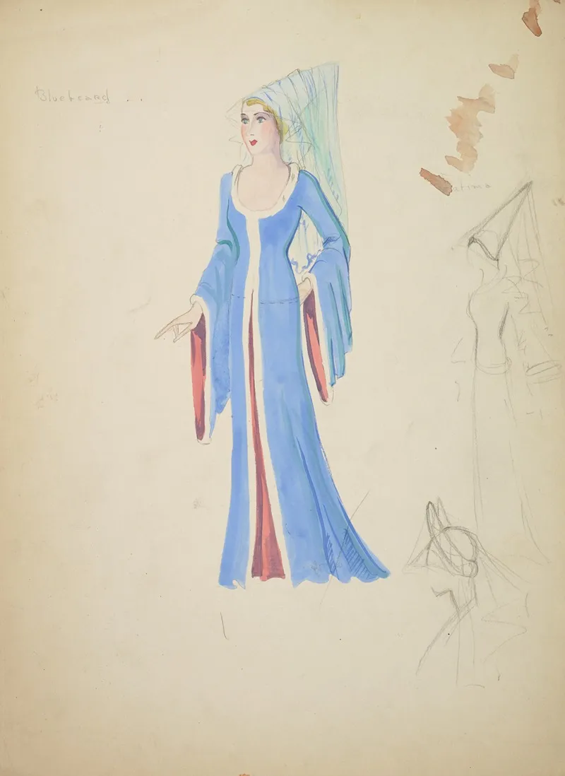 Bluebeard Fatima Wall Art by Emile Stoner - High-Resolution Digital Print