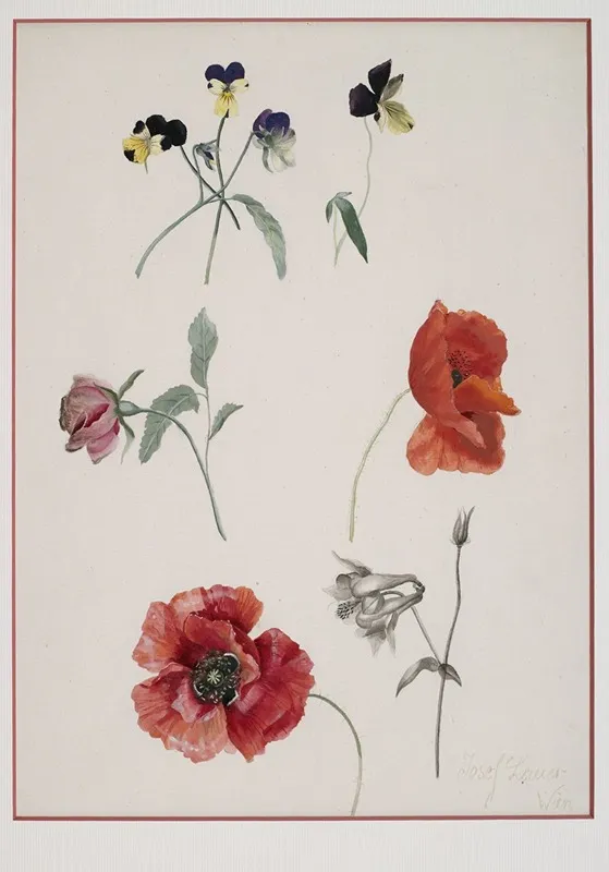 Blumen 2 Wall Art by Josef Lauer - High-Resolution Digital Print
