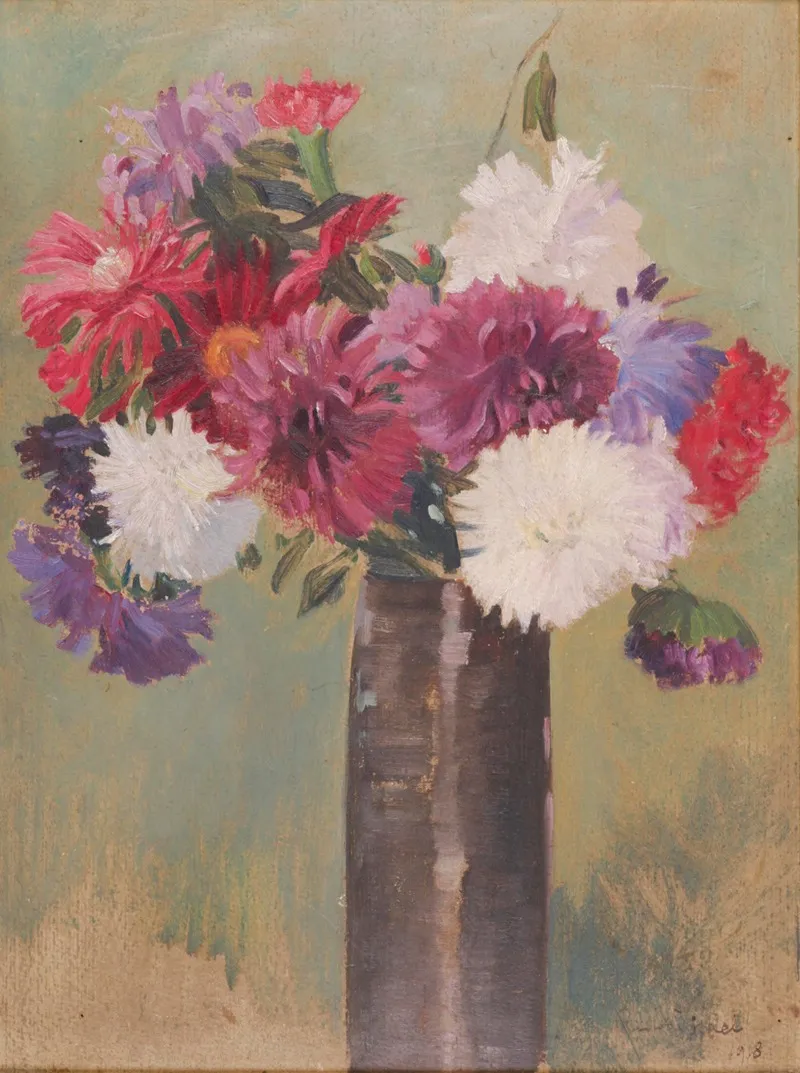 Blumen In Einer Vase Wall Art by Reinhold Völkel - High-Resolution Digital Print