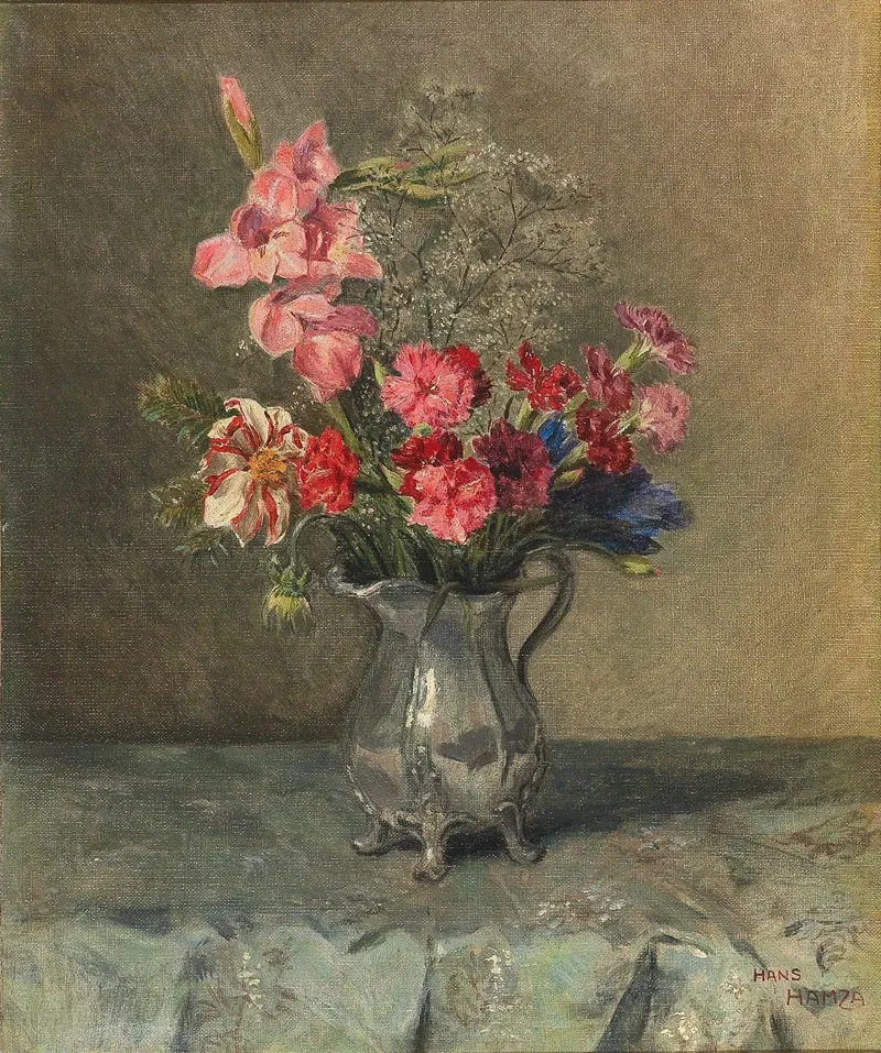Blumen In Henkelkrug Wall Art by Hans Hamza - High-Resolution Digital Print