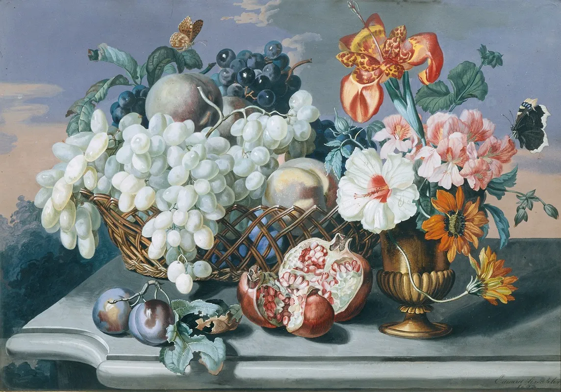Blumen Und Fruchte Wall Art by Eduard Hirschler - High-Resolution Digital Print