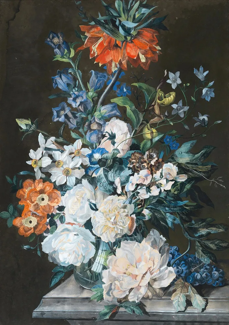 Blumenstilleben Wall Art by Leopold Zinnögger - High-Resolution Digital Print