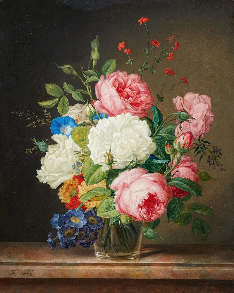 Blumenstillleben 23 Wall Art by Joseph Nigg - High-Resolution Digital Print