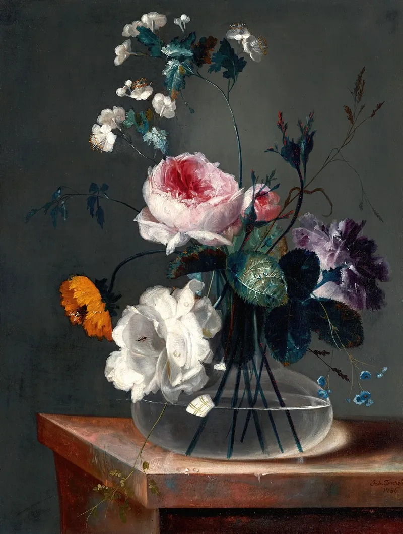 Blumenstillleben 7 Wall Art by Johann Baptist Drechsler - High-Resolution Digital Print