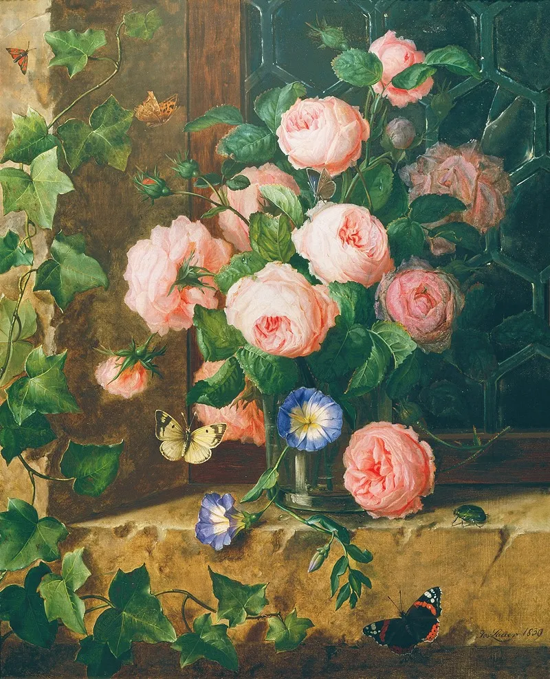 Blumenstillleben 8 Wall Art by Josef Lauer - High-Resolution Digital Print