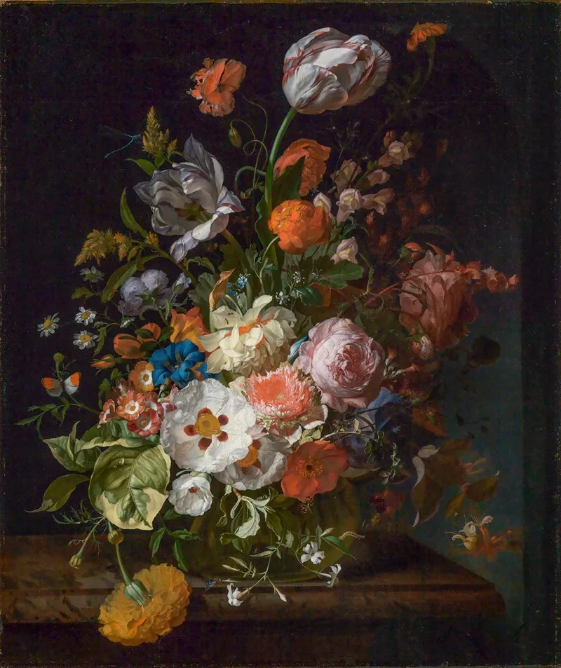 Blumenstraus 7 Wall Art by Rachel Ruysch - High-Resolution Digital Print