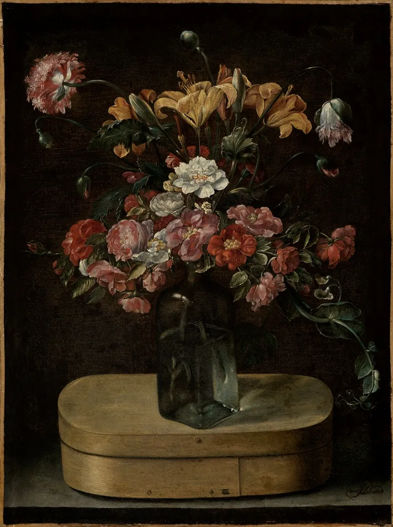 Blumenstrauss Auf Einer Spanschachtel Wall Art by Jacques Linard - High-Resolution Digital Print