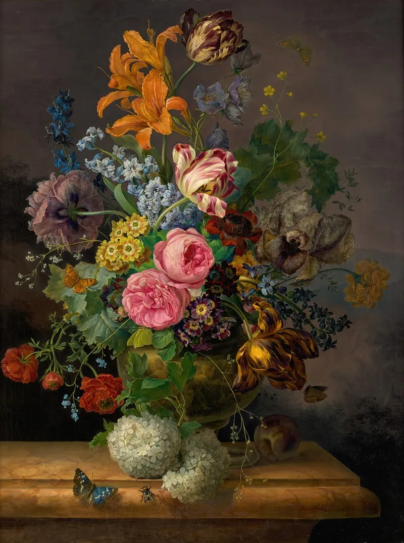 Blumenstuck 2 Wall Art by Franz Xaver Gruber - High-Resolution Digital Print