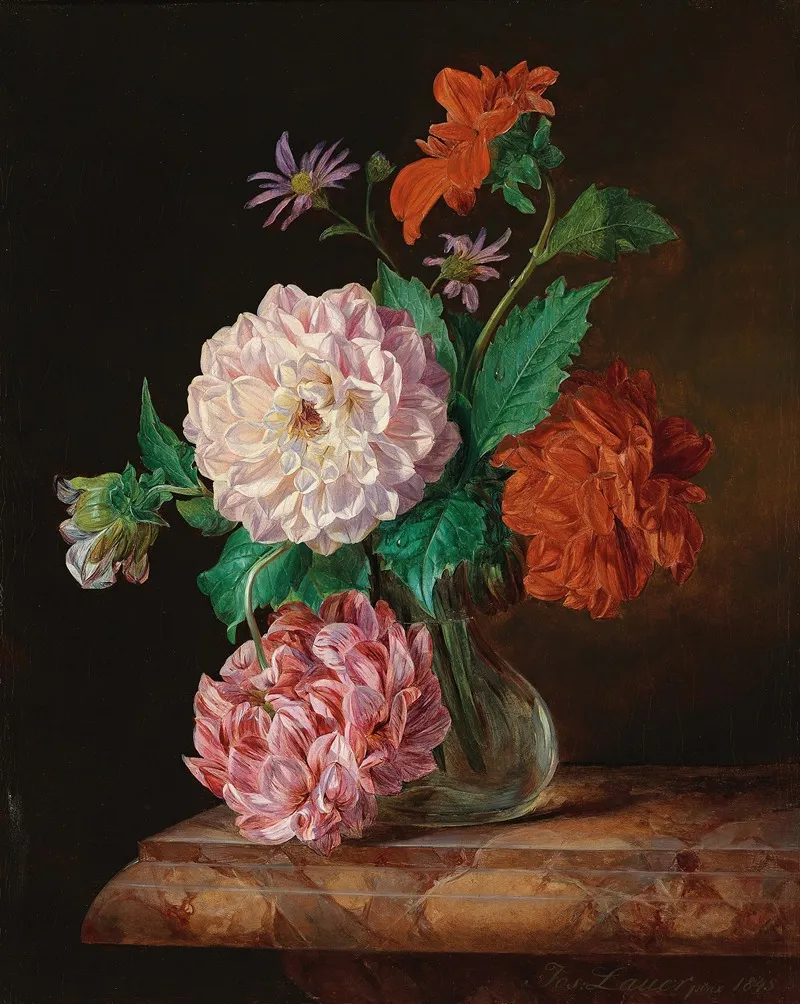 Blumenstuck 5 Wall Art by Josef Lauer - High-Resolution Digital Print
