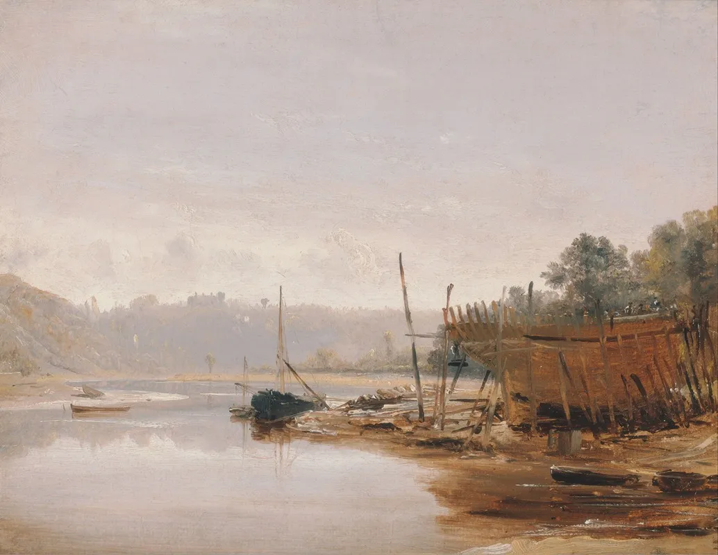 Boat Building Near Dinan Brittany