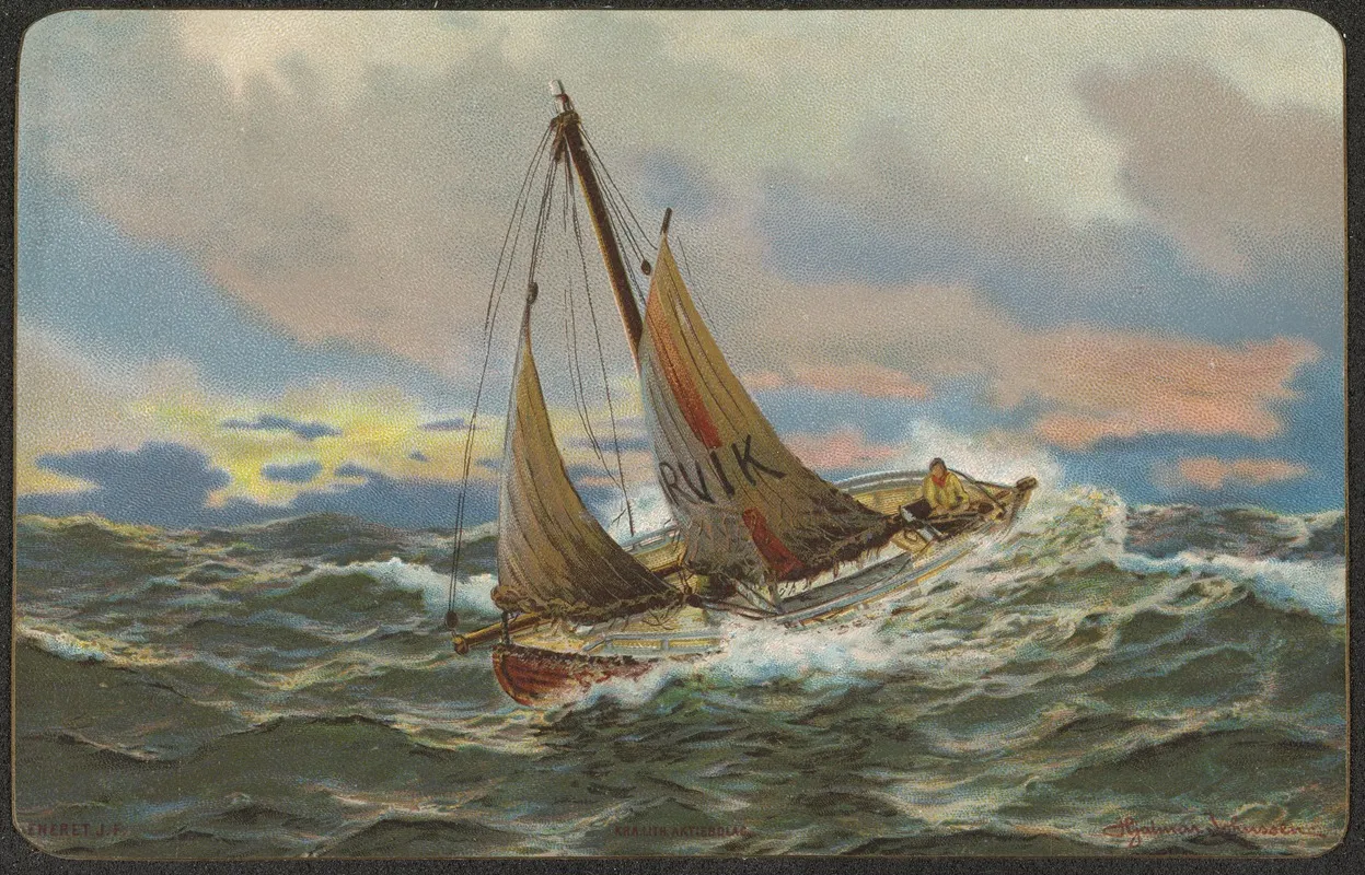 Boat Motif 2 Wall Art by Hjalmar Johnssen - High-Resolution Digital Print