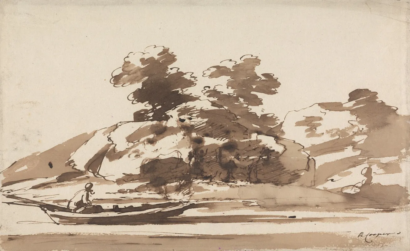 Boatman In A Punt