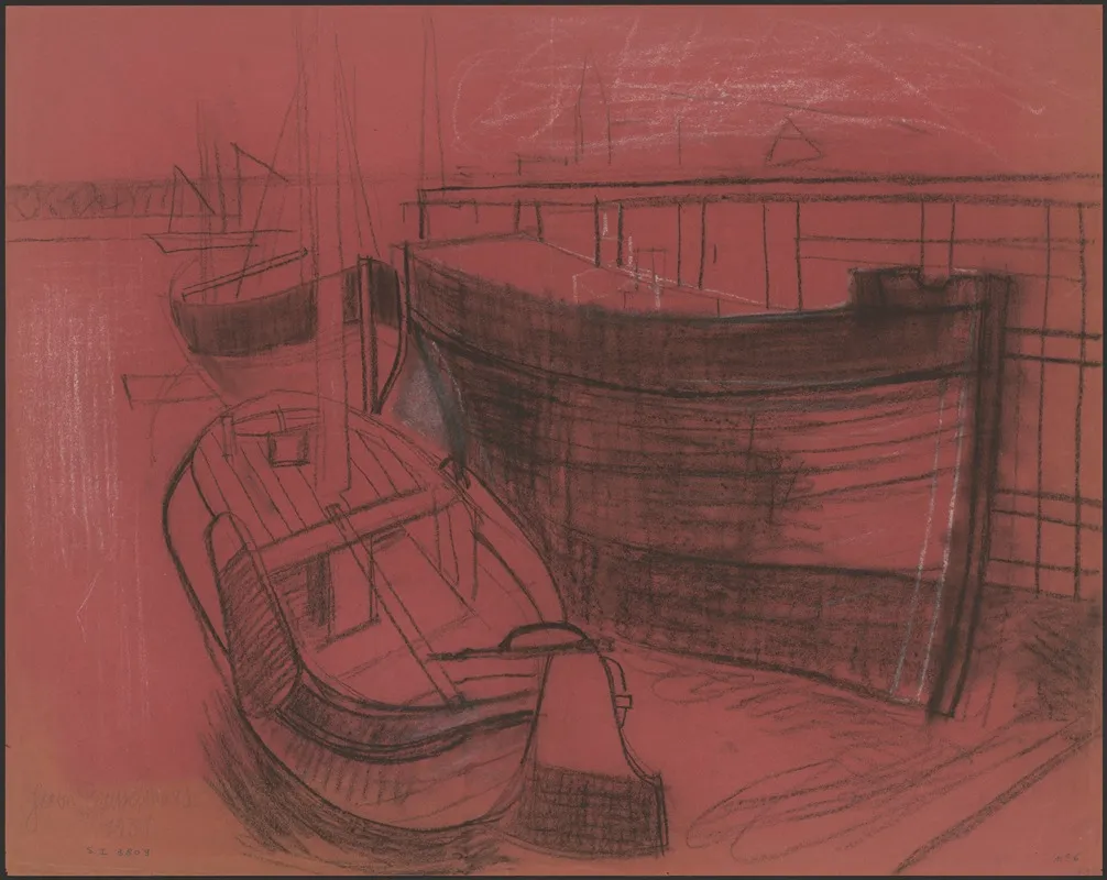 Boats 11 Wall Art by Jean Brusselmans - High-Resolution Digital Print