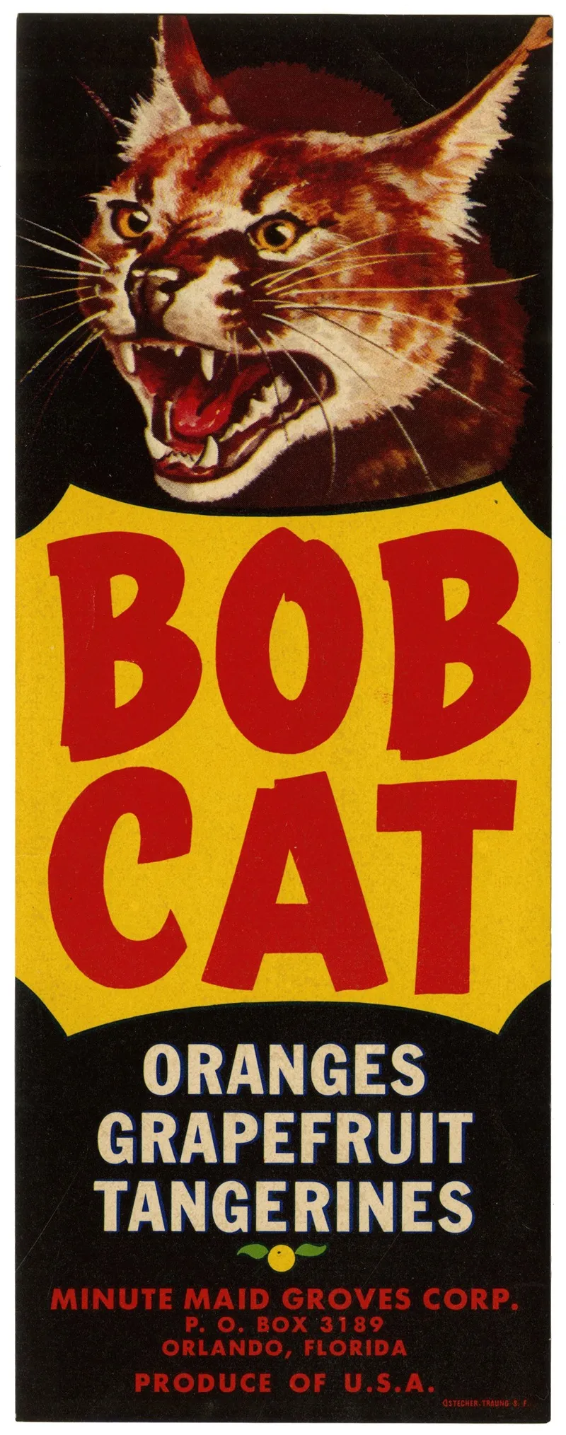 Bob Cat Citrus Label