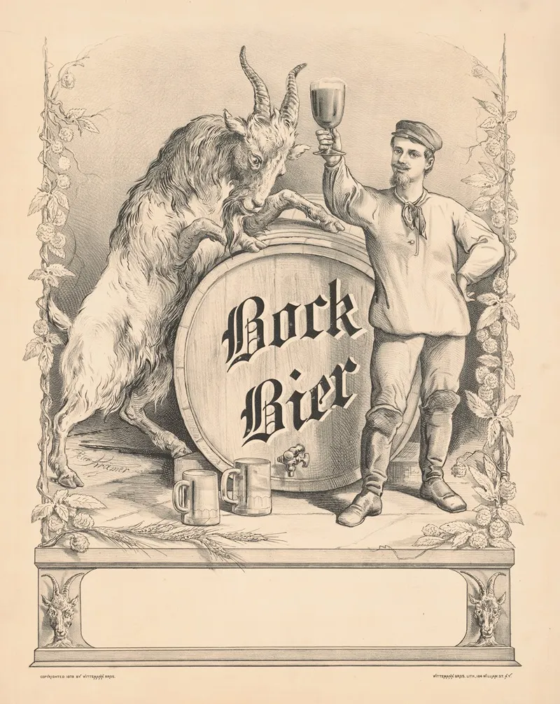 Bock Bier Wall Art by Wittemann Bros. - High-Resolution Digital Print