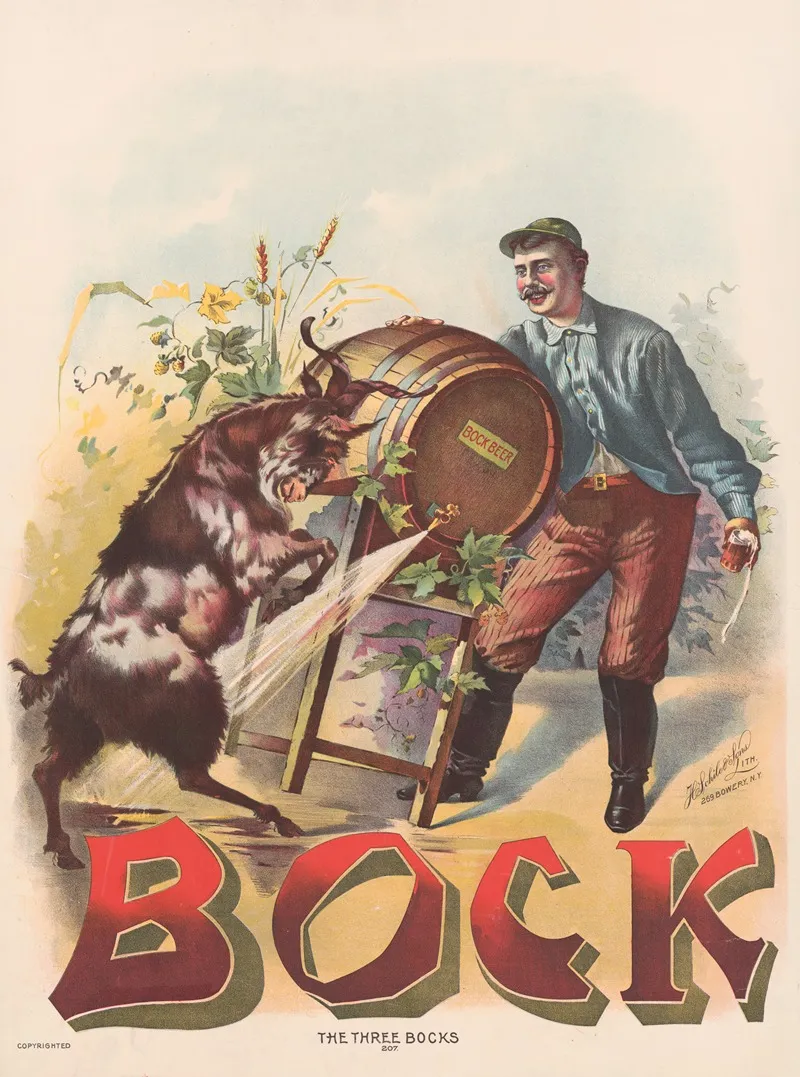 Bock The Three Bocks Wall Art by Henry Jerome Schile - High-Resolution Digital Print
