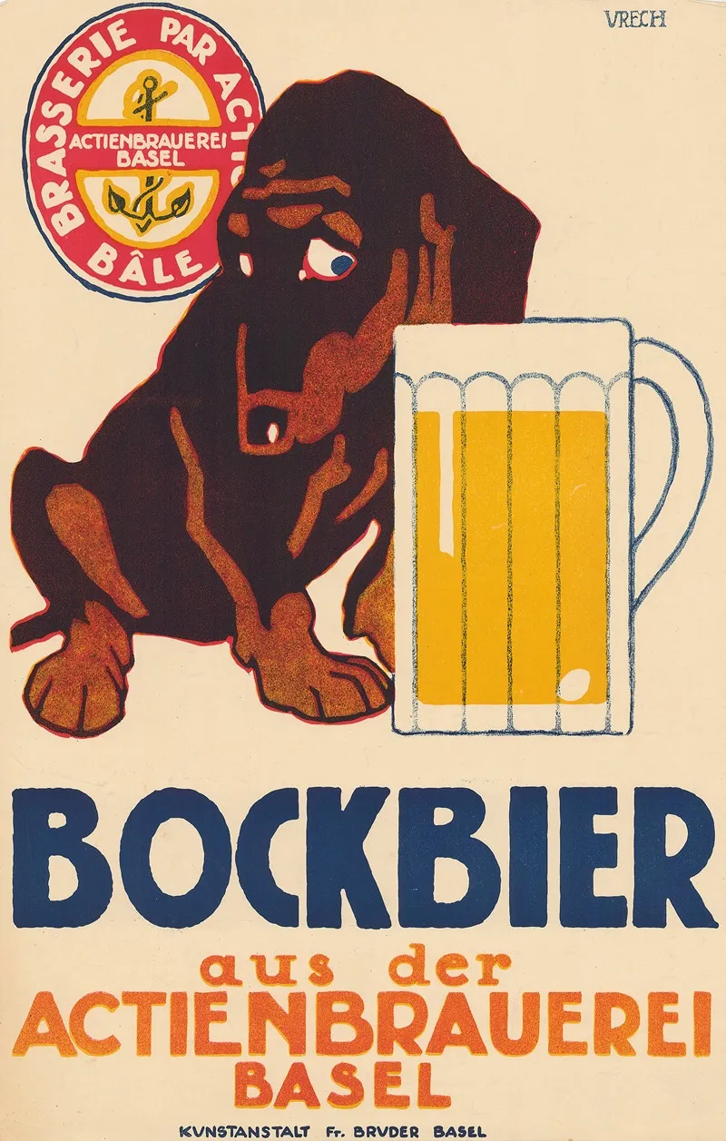 Bockbier Aus Der Actienbrauerei Basel Wall Art by Rudolf Urech - High-Resolution Digital Print