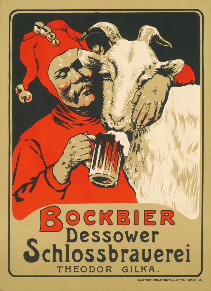 Bockbier Dessower Schlossbrauerei Theodor Gilka Wall Art by Hans Lindenstaedt - High-Resolution Digital Print