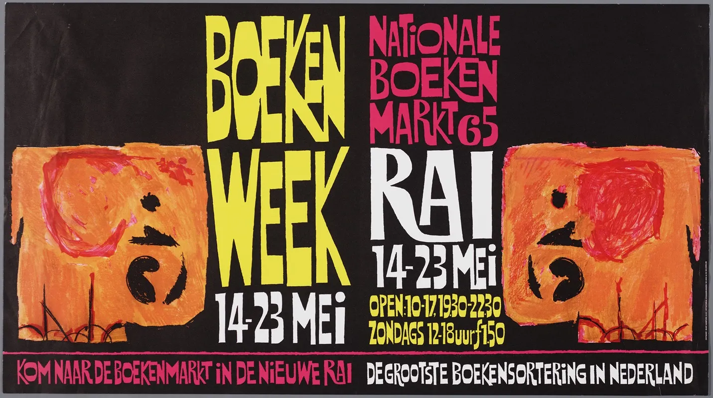 Boekenweek 14 23 Mei Nationale Boekenmarkt 65 Rai 14 23 Mei Wall Art by Mart Kempers - High-Resolution Digital Print