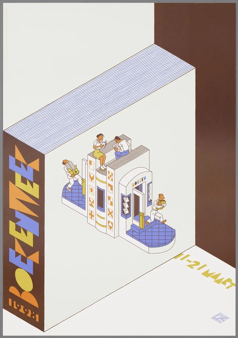 Boekenweek 1998 Wall Art by Joost Swarte - High-Resolution Digital Print